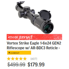 vortex 1-6x24mm scope sale