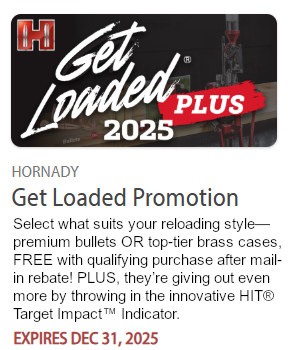 hornady bullets brass get loaded rebate