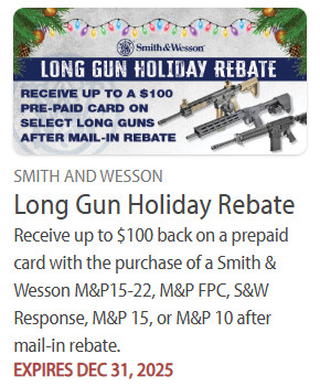 smith wesson AR rifle rebate