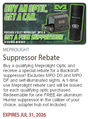 meprolite optic free backdraft suppressor can 2026