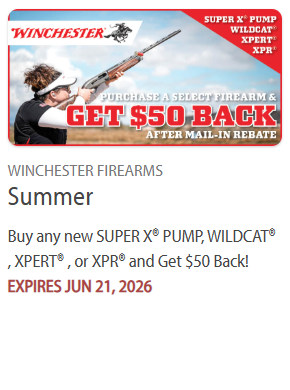 winchester 2026 shotgun rifle rebate