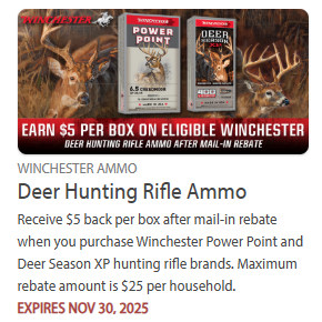 ammo hunting rebate