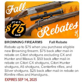 browning rebate