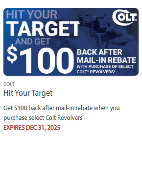 colt pistol rebate