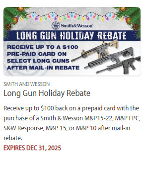 smith wesson rebate