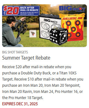 hunting target game rebate discount