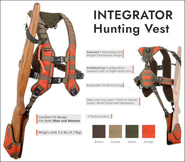 integrator hunting vest rifle holder
