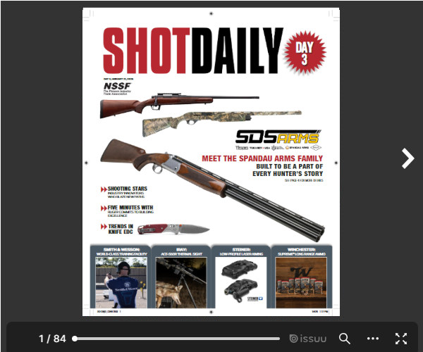 SHOT Show 2026 rifle pistol new 2025 Venetian expo las vegas nssf
