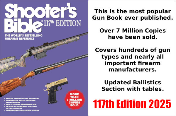 Shooters Bible Book 117th edition October 2024 most popular