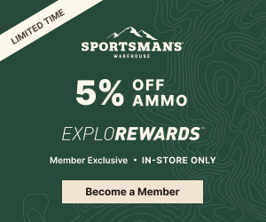 Sportsman's Warehouse 5% OFF Fall Ammo Sale ExploRewards
