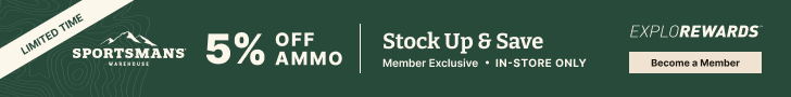 Sportsman's Warehouse 5% OFF Fall Ammo Sale ExploRewards