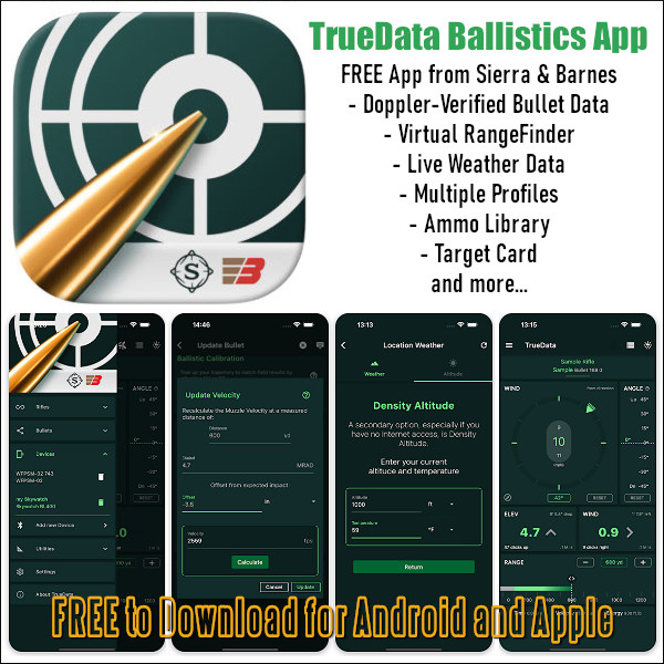 truedata ballistic software app apple android 2025