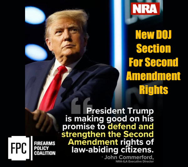 second amendment presiden donald trump DOJ justice department legal rights