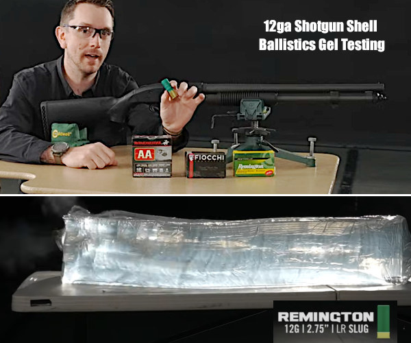 home defense rifle pistol shotgun 12 gauge 9mm ballistic gel drywall video test movie