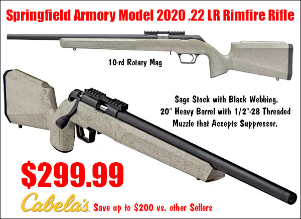  Springfield Model 2020 rimfire 22 LR rifle sale