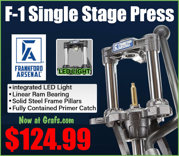 frankford arsenal f-1 single stage press