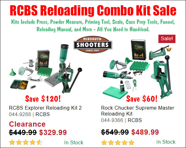 rcbs reloading press sale
