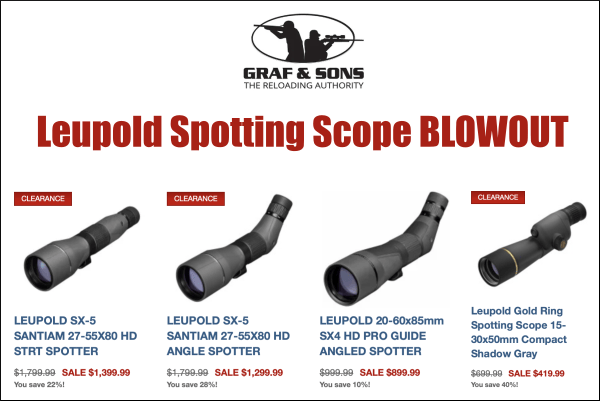 leupold spotting scope sale