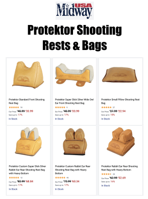 Protecktor Shooting Bag Sale