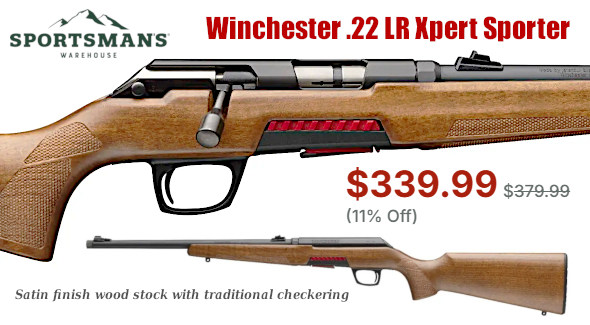 winchester xpert .22 wood stock rimfire rifle