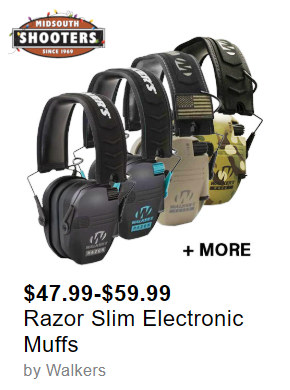 walker's razor slim electronic ear protection earmuffs