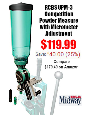 rcbs powder measure micrometer reloading midwayusa sale