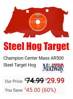 champion ar500 steel hog target sale
