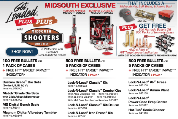 hornady free bullets sale