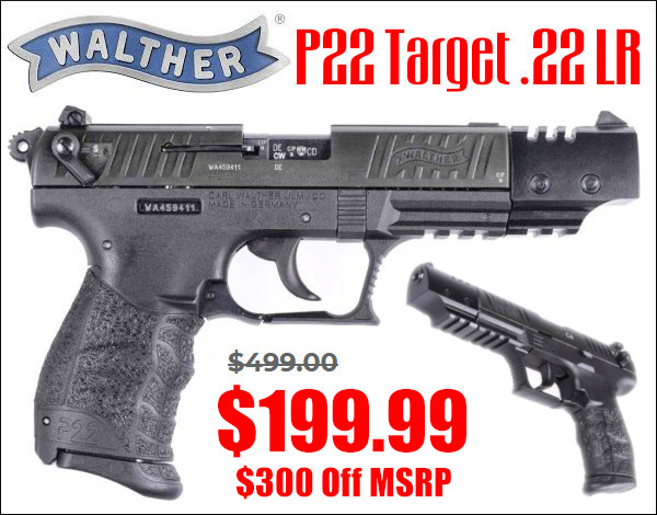 walther P22 .22 LR target pistol compensator sale