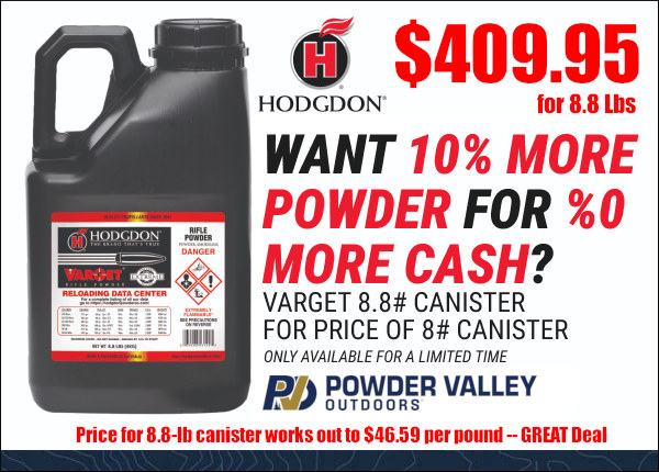 hodgdon varget powder valley 8.8 pound sale discount