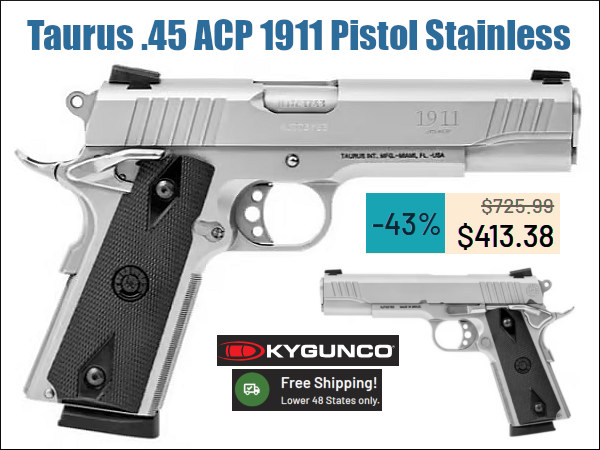 taurus model 1911 kygunco .45 acp sale discount