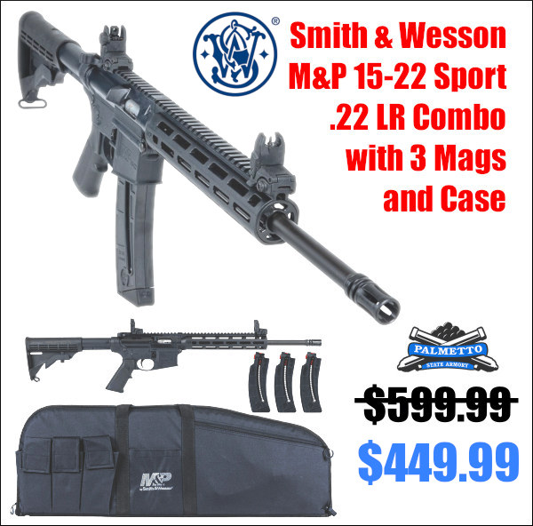 S&W M&P 15-22 rifle sale combo