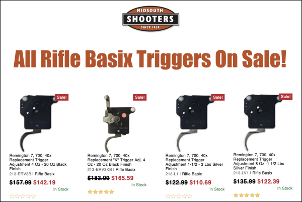 rifle trigger sale
