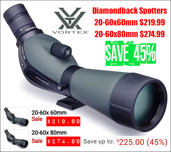 vortex 60mm 80mm spotting scope sale 20% Off discount