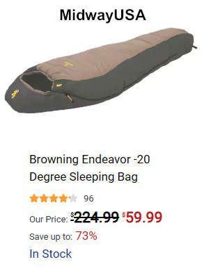 Browning Endeavor -20 Degree Sleeping Bag