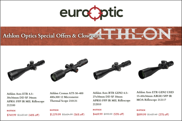 athlon scope sale