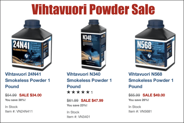 relaoding powder sale
