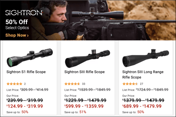 sightron scope sale