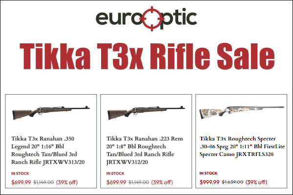 tikka rifle sale