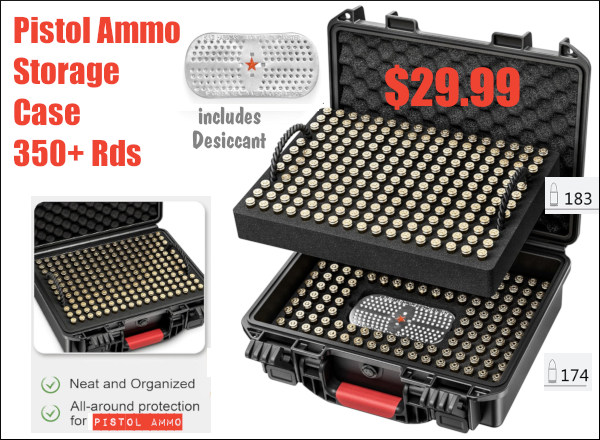 ammo ammunition case box waterproof pistol
