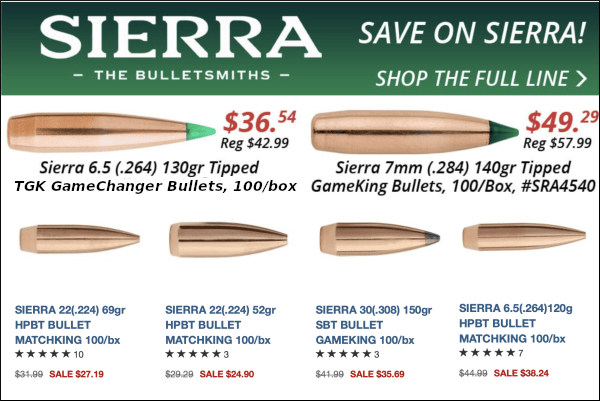 sierra bullet sale