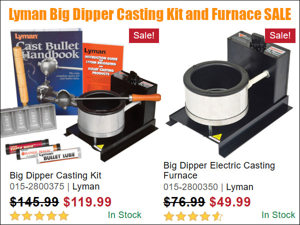 lyman electric forge bullet casting big dipper kit