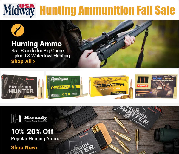 midwayusa hunting ammo ammunition nosler, hornady sale