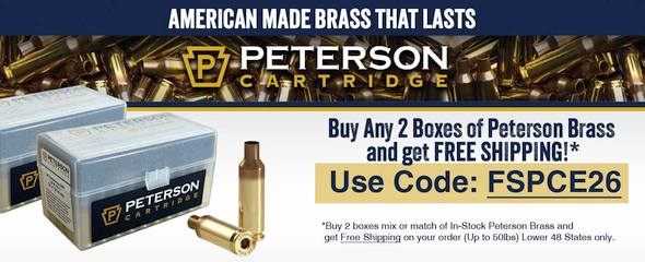 peterson brass sale midsouth