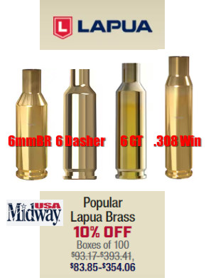 lapua cartridge brass ale midwayusa discount .308 win 6mmBR Dasher 6GT