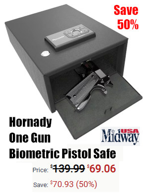 hornady pistol one gun biometric safe