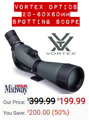vortex 20-60X spotter spotting scope sale midwayusa