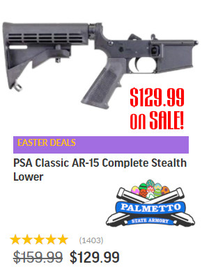 PSA full complete AR AR15 lower sale