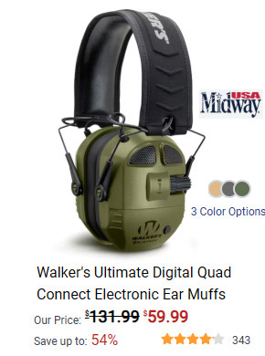 walker's electronic muffs quad connect sale