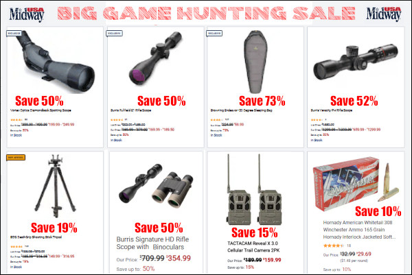 midwayusa scope trail camera optics big hunting sale